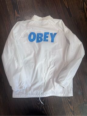 Obey White Jacket Windbreaker